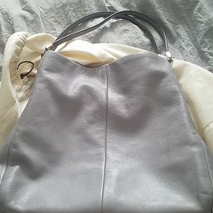 Beautiful light gray Coach bag